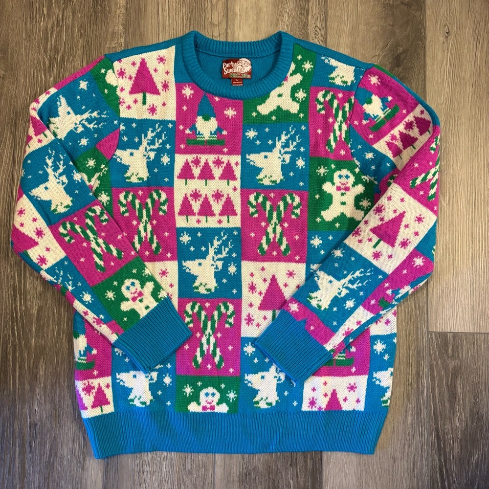 🎄Party Sweater🎄 Colorful Ugly Christmas Sweater